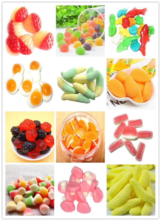 Commercial Gummy Candy Depositing Machine Gelatin Halal Jelly Candy Plant