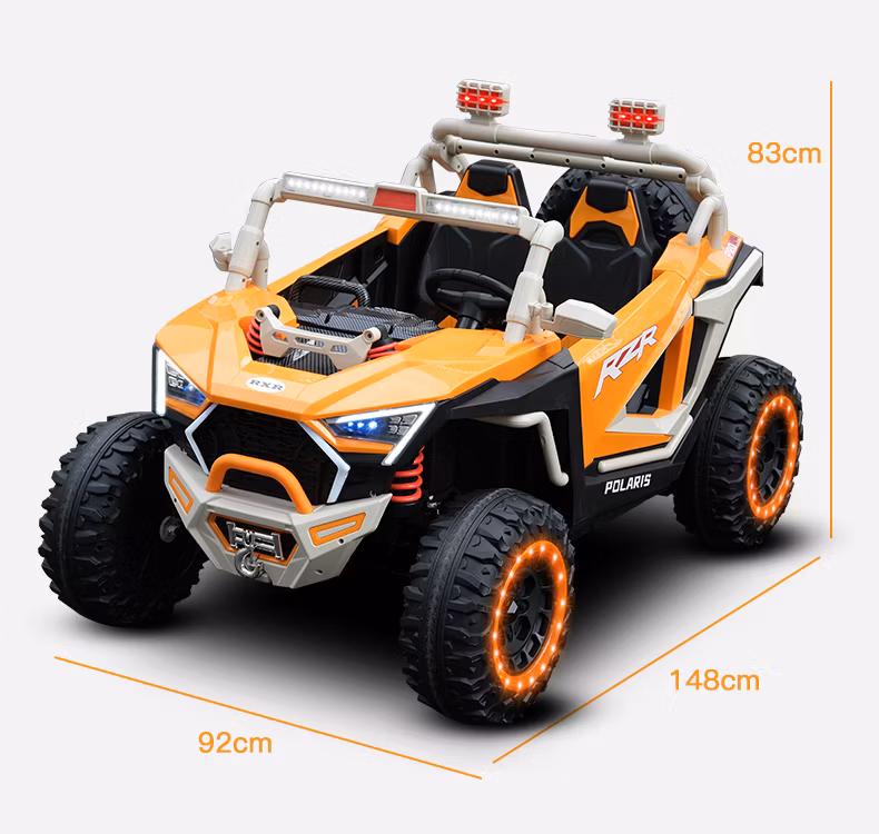 Children′s Electric Four-Wheel off-Road Vehicle Two-Seat Remote Control Male and Female Baby Charging Toy Car