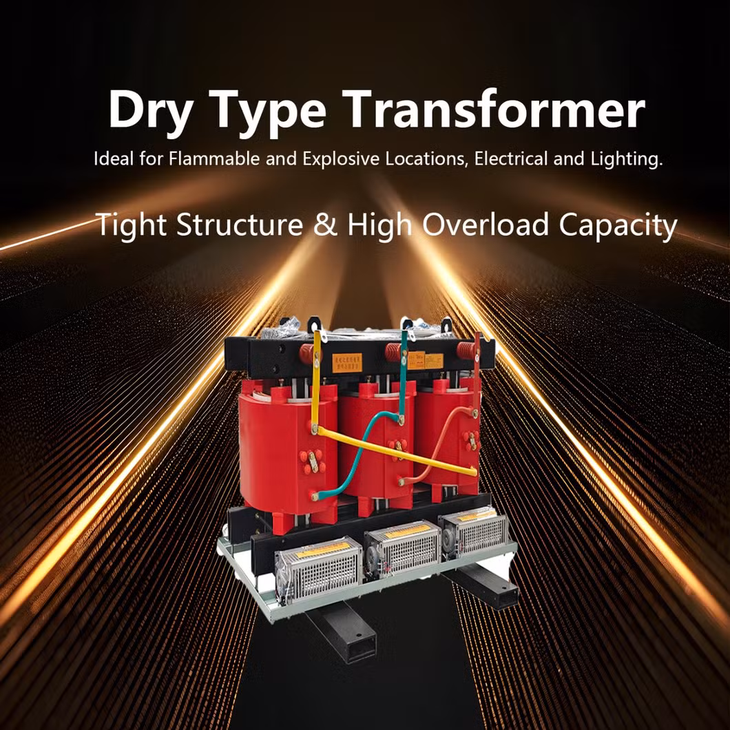Power Transformer Epoxy Resin Cast Dry-Type Transformer Distribution Electrical Transmission Transformer with 11kv 50kVA