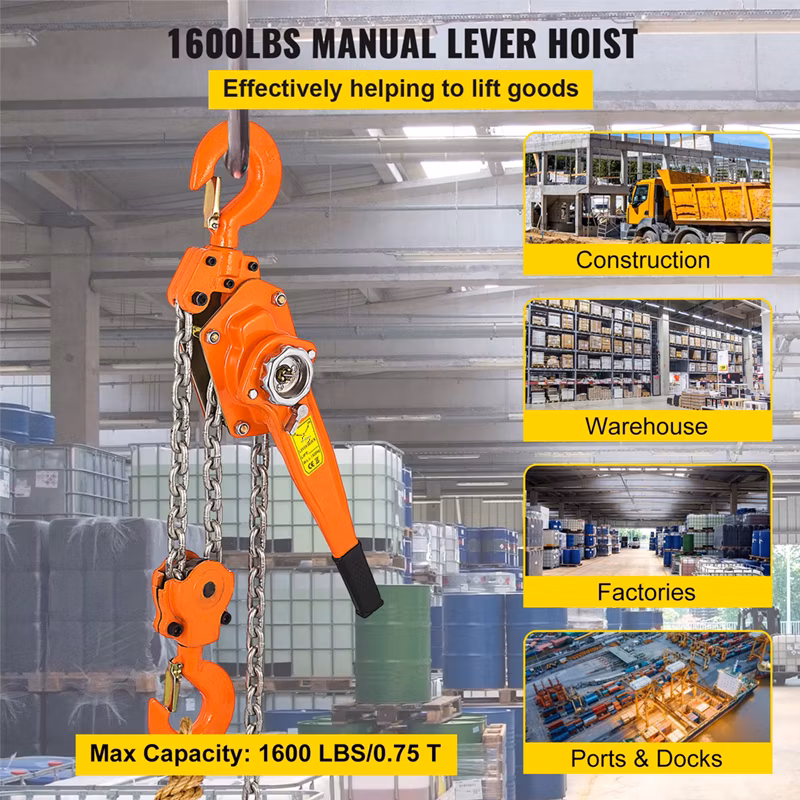 1.5t 3m Lever Hoist Hand Chain Block Hand Manual Chain Hoist Lever Block