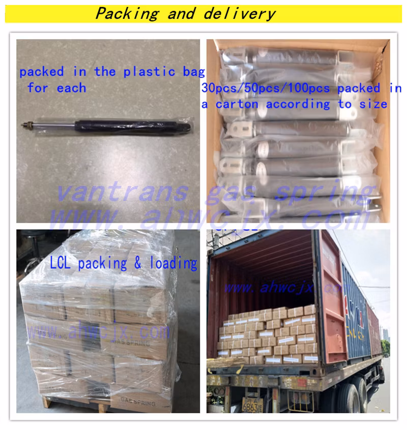 Long Custom Made Stainless Steel Gas Spring for Machinery Equipment