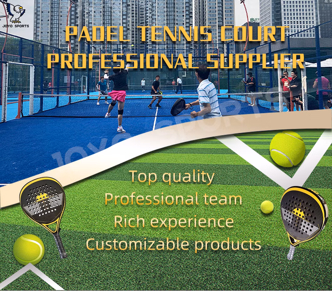 High Quality Glass Plate Tennis Court Manufacturer Best Design Indoor and Outdoor Paddle Tennis Court