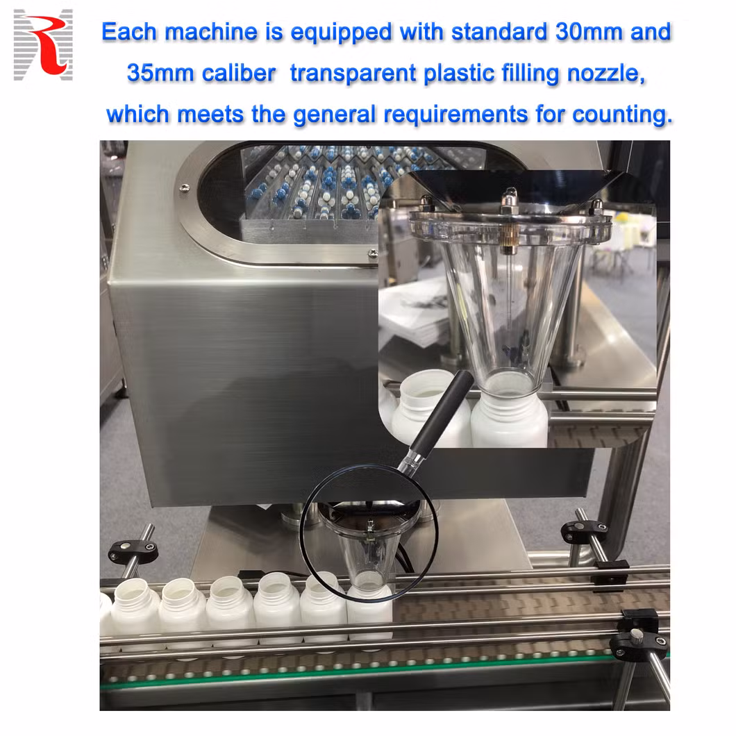 Factory Price Automatic 24 Channels Automated Soft Gel Capsule Candy Gummy Capsule Tablet Counter Counting Machine