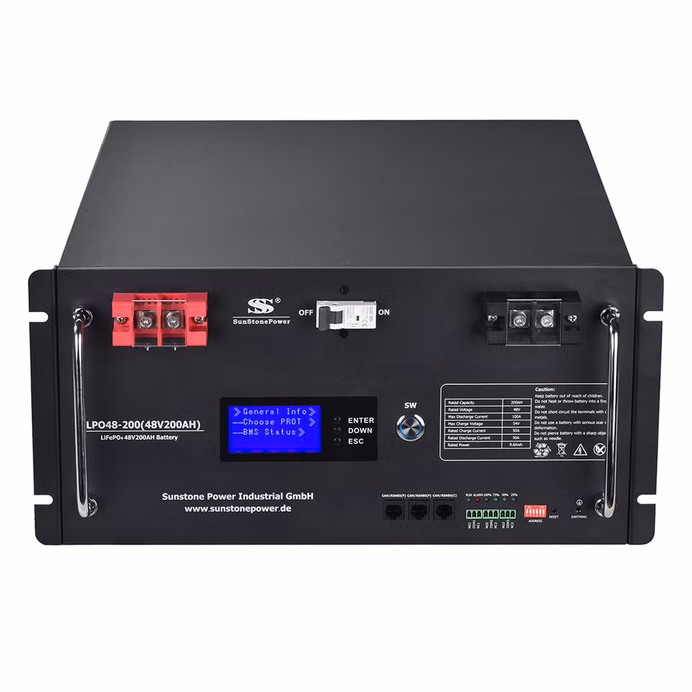 Best Lithium Battery 48V200ah Intelligent BMS LiFePO4 Long Life High Temperature Durable Lithium Ion Solar Battery