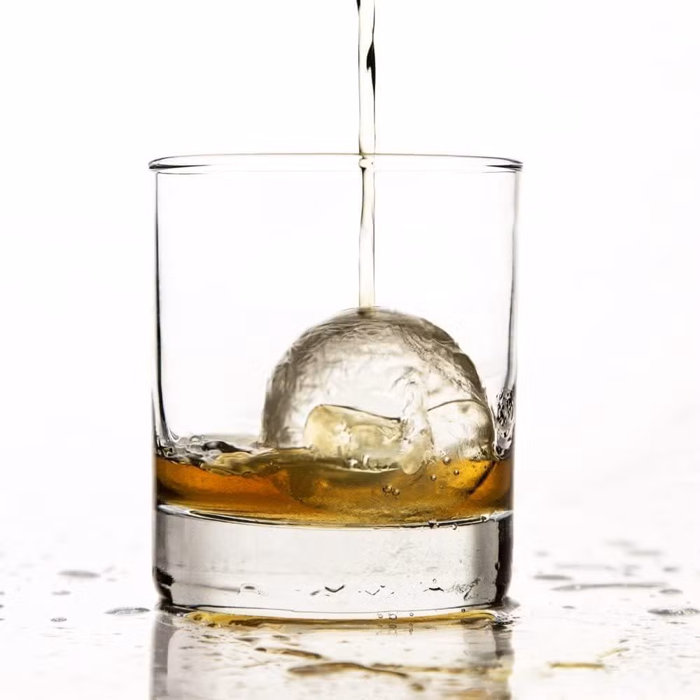 Food Grade Silicone Ice Tray Ball Mold with Lid for Different Capacity
