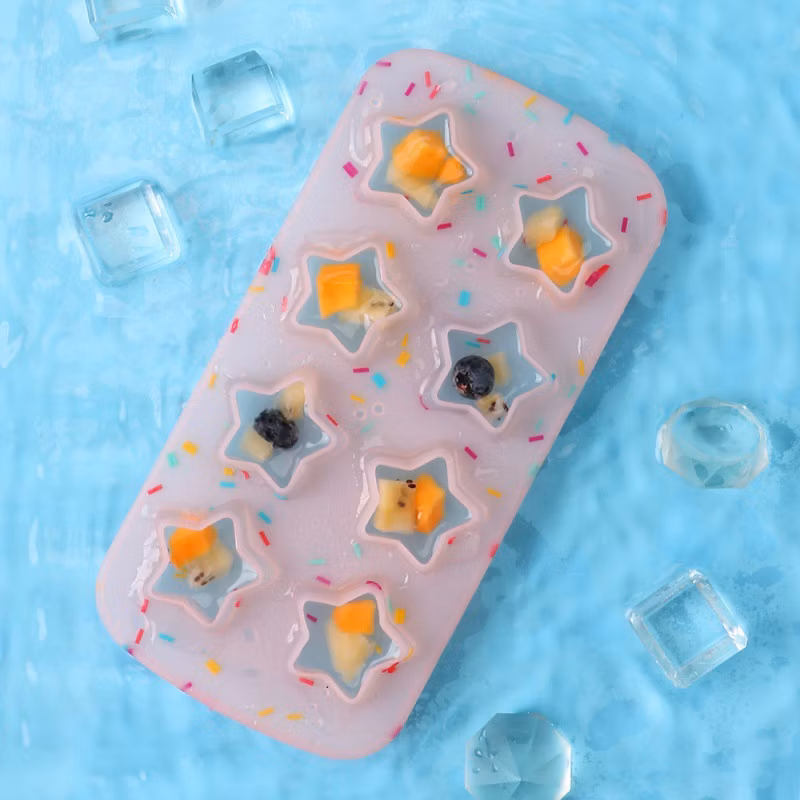 Custom Star Reusable Gadgets Silicone Ice Cube Maker Mold for Home Bar