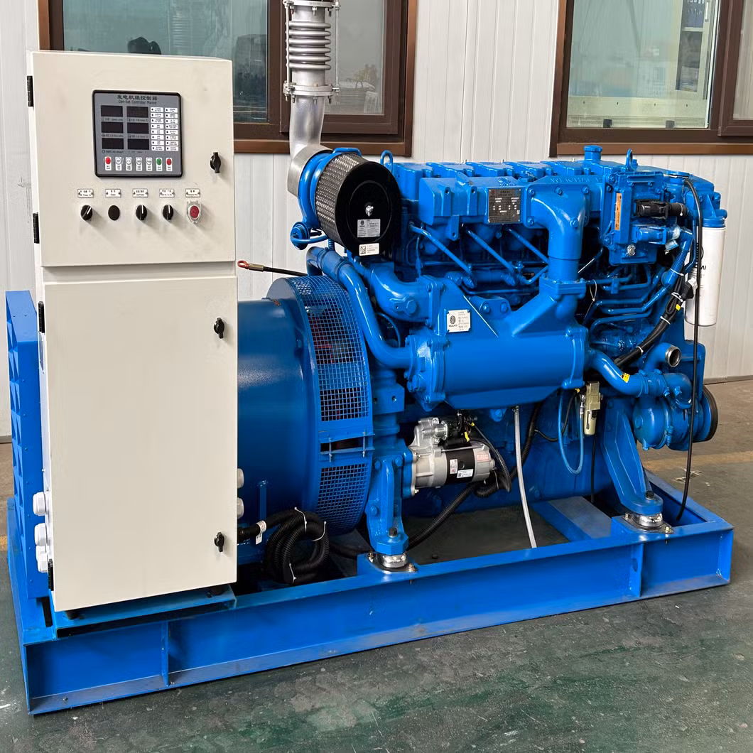 Support Color Customization Open Silent Weichai Ricardo 50kw 62.5kv Diesel Generator Set Marine Boat Ship Diesel Generator