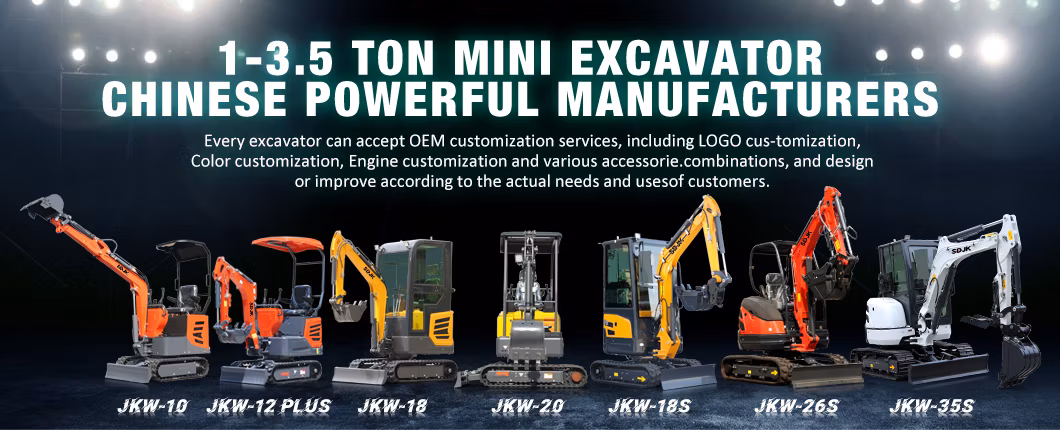 Free Shipping Factory Price Mini Excavator 1 Ton EPA Euro 5 New Crawler Digger Farm Used Chinese Mini Excavator Machine