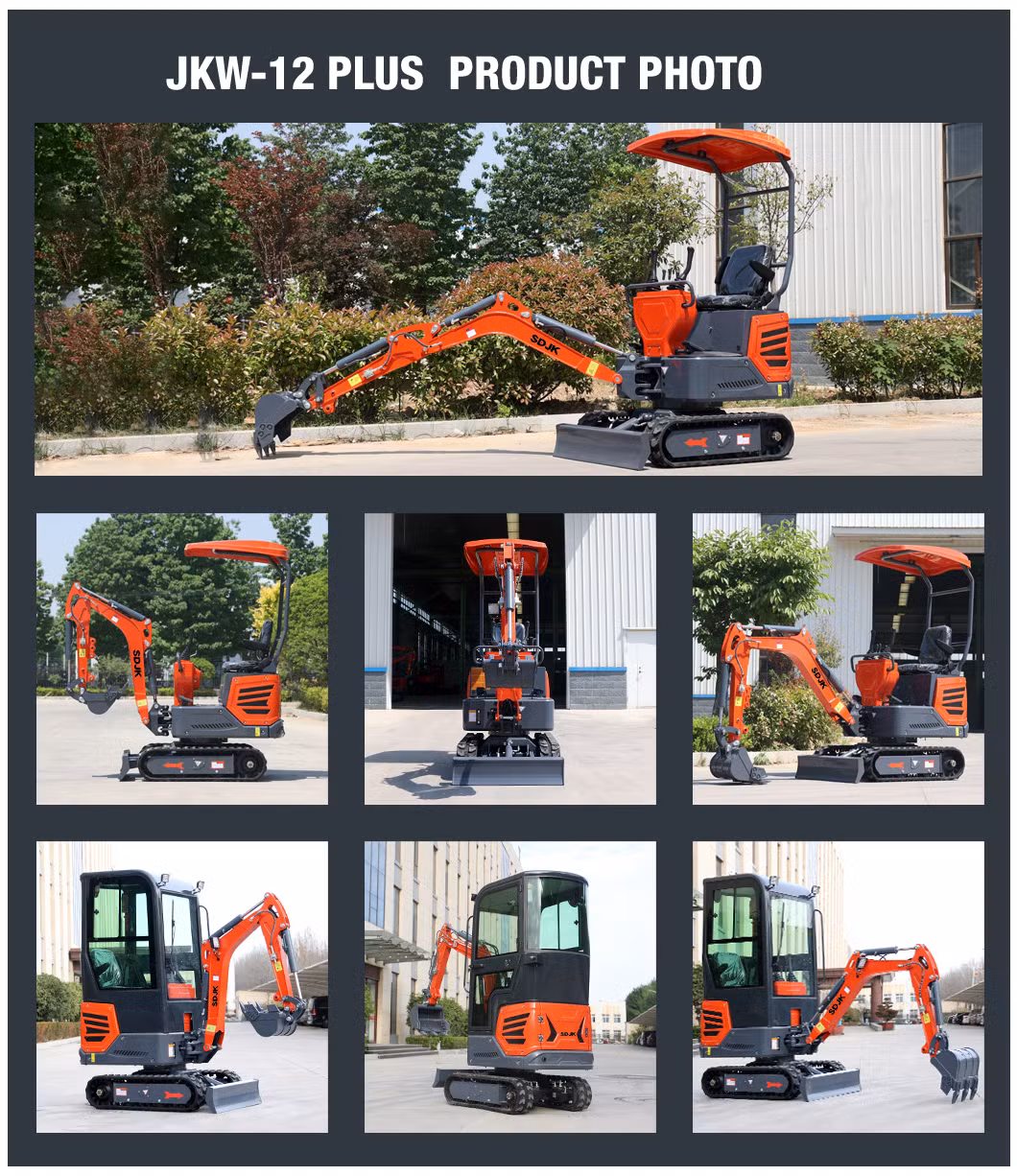 Free Shipping Factory Price Mini Excavator 1 Ton EPA Euro 5 New Crawler Digger Farm Used Chinese Mini Excavator Machine