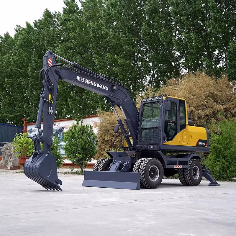 Operator Comfort Mini Digger Earth-Moving Machinery 4X4 Mini Digger Excavator Machine Wheeled Excavators for Sale Australia
