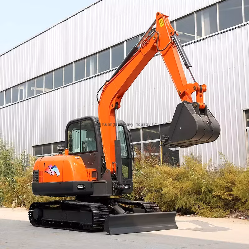 Chinese 6.2 Ton Smallest Digger Mini Crawler Excavators Ka60 Prices for Sale