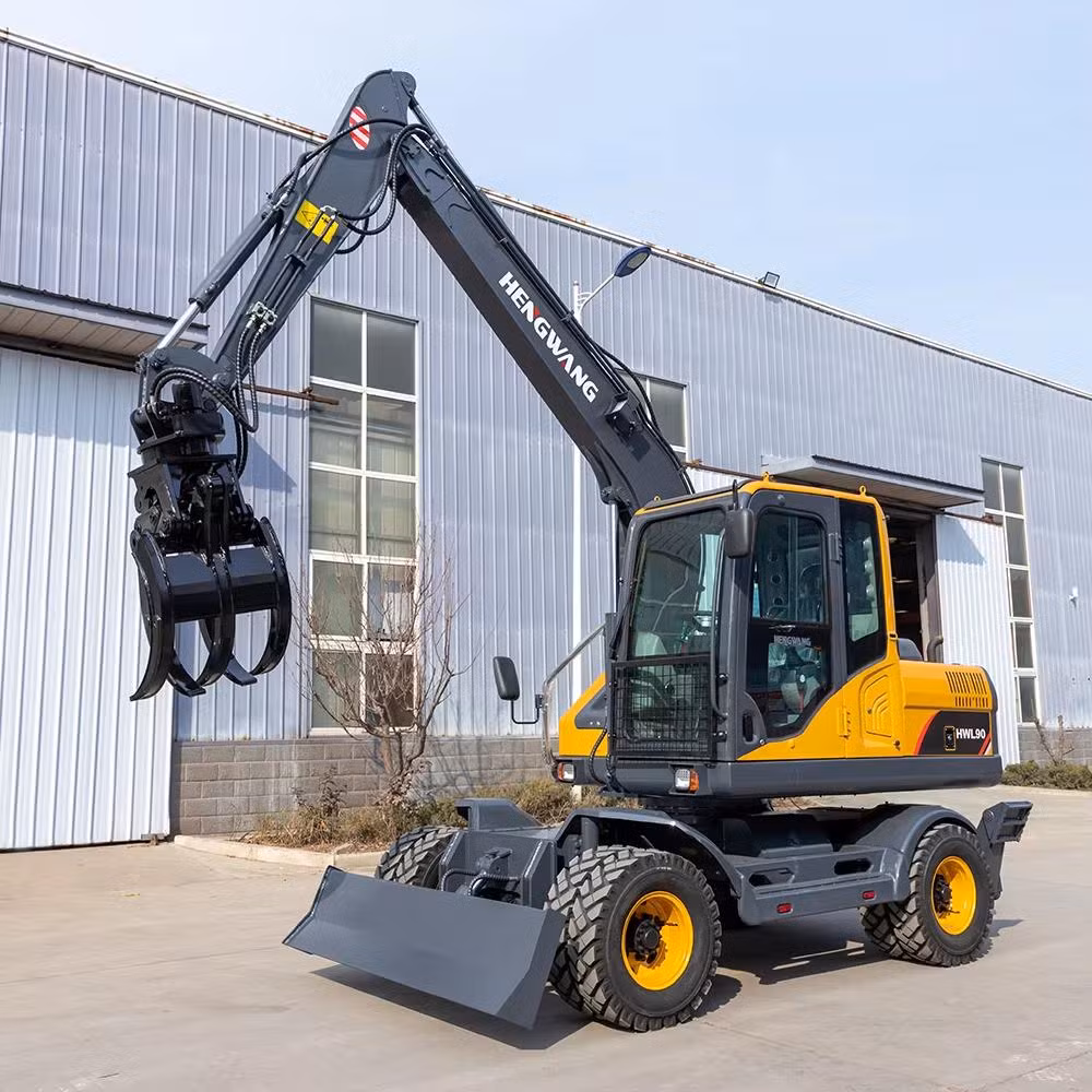 Operator Comfort Mini Digger Earth-Moving Machinery 4X4 Mini Digger Excavator Machine Wheeled Excavators for Sale Australia