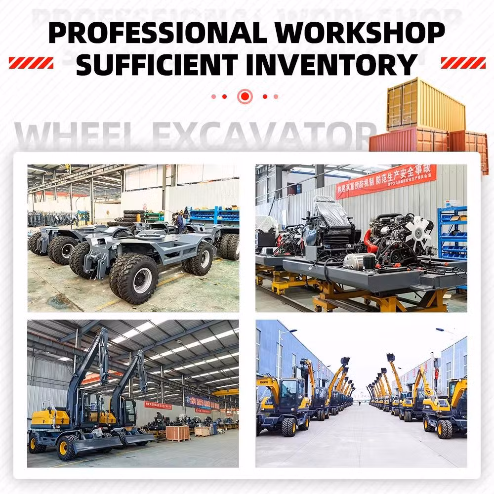 Operator Comfort Mini Digger Earth-Moving Machinery 4X4 Mini Digger Excavator Machine Wheeled Excavators for Sale Australia