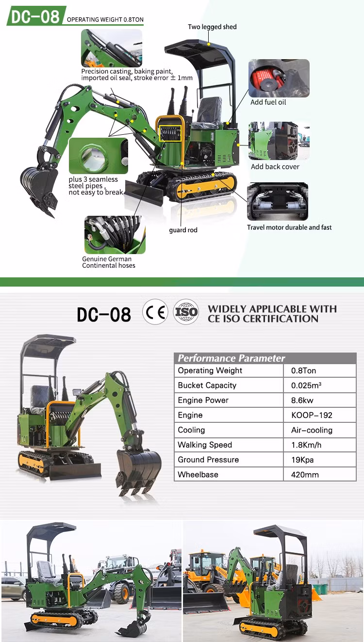 Free Shipping Factory Price Mini Excavator 3.5 Ton EPA Farm Used New Crawler Digger Japan Engine Engine Small Excavators 1 Ton 2 Ton Machine
