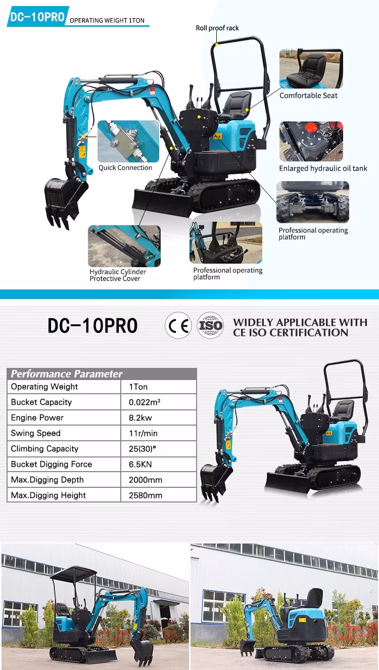 Free Shipping Factory Price Mini Excavator 3.5 Ton EPA Farm Used New Crawler Digger Japan Engine Engine Small Excavators 1 Ton 2 Ton Machine