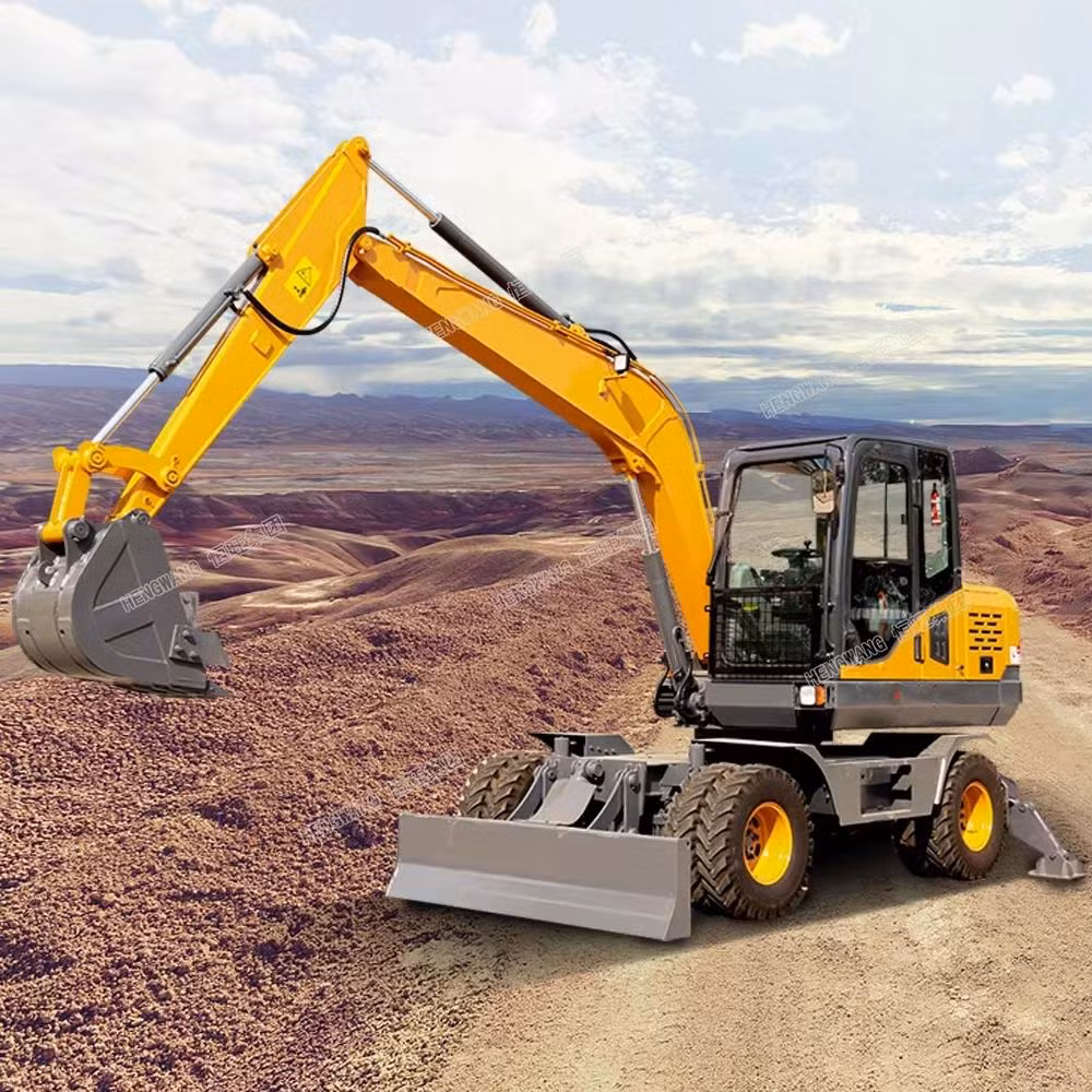 Operator Comfort Mini Digger Earth-Moving Machinery 4X4 Mini Digger Excavator Machine Wheeled Excavators for Sale Australia