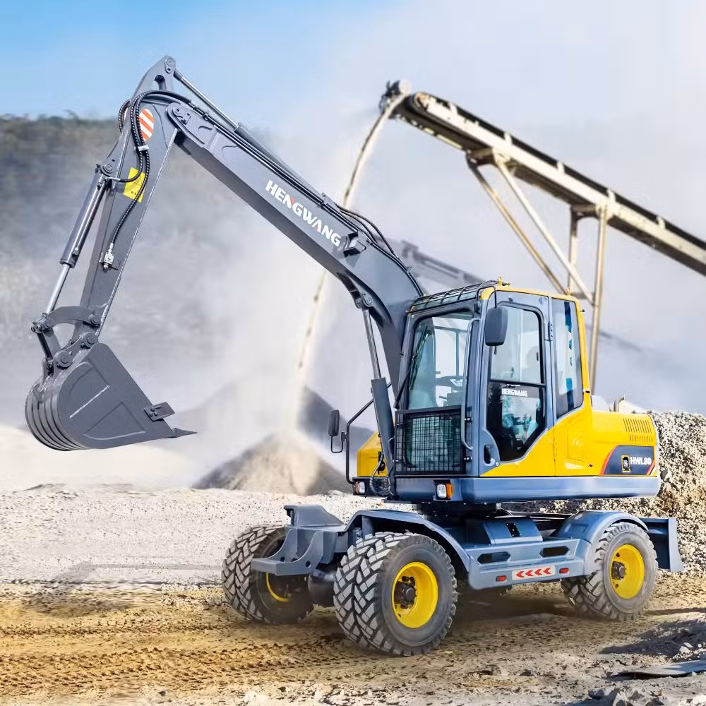 Operator Comfort Mini Digger Earth-Moving Machinery 4X4 Mini Digger Excavator Machine Wheeled Excavators for Sale Australia