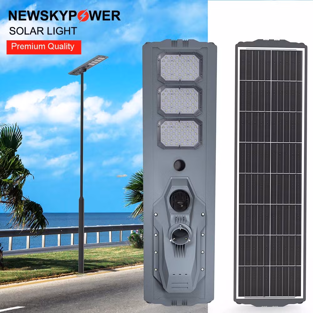 Camera Motion Sensor Aluminum LED Integrated Road Flood Wall Solar Street Lamp