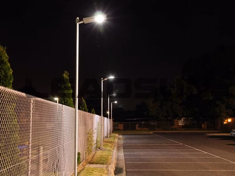 Low Price 5m20W LED Outdoor Waterproof All in One IP65 LED Road Lamp Roadway Garden Yard Smart with Motion Sensor Integrated LED Solar Light LED Street Light