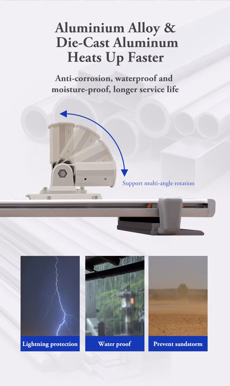 New Design Lithium Battery Integration Auto Cleaning System LED Solar Street Lighting