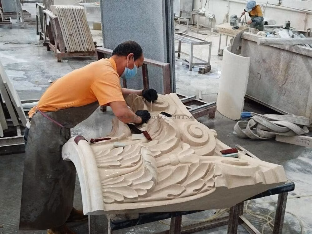 Wholesale Decorative Round Pillar Outdoor Marble/Granite Columns Hollow/Solid Roman Column