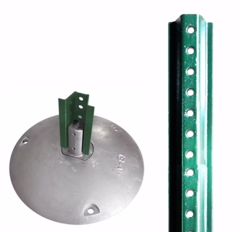 Galvanized Steel U Channel Fence Post U Post with Punched Holes Road Sign Post