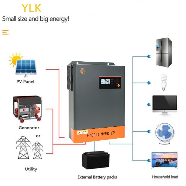 Pure Sine Wave Soler Inverter Solar Home System 5kw 5.6kw 6kw 8kw 10kw Solar Power Inverter