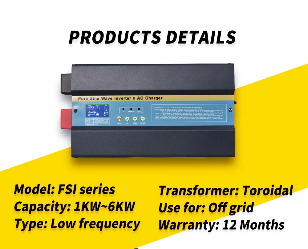 3kw Solar Inverter Hybrid Inverter Solar Panels and AC Power Both Connected