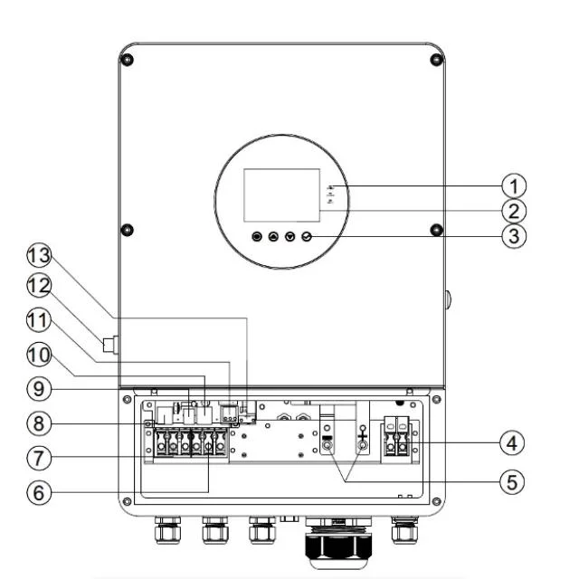 Pure Sine Wave Soler Inverter Solar Home System 5kw 5.6kw 6kw 8kw 10kw Solar Power Inverter