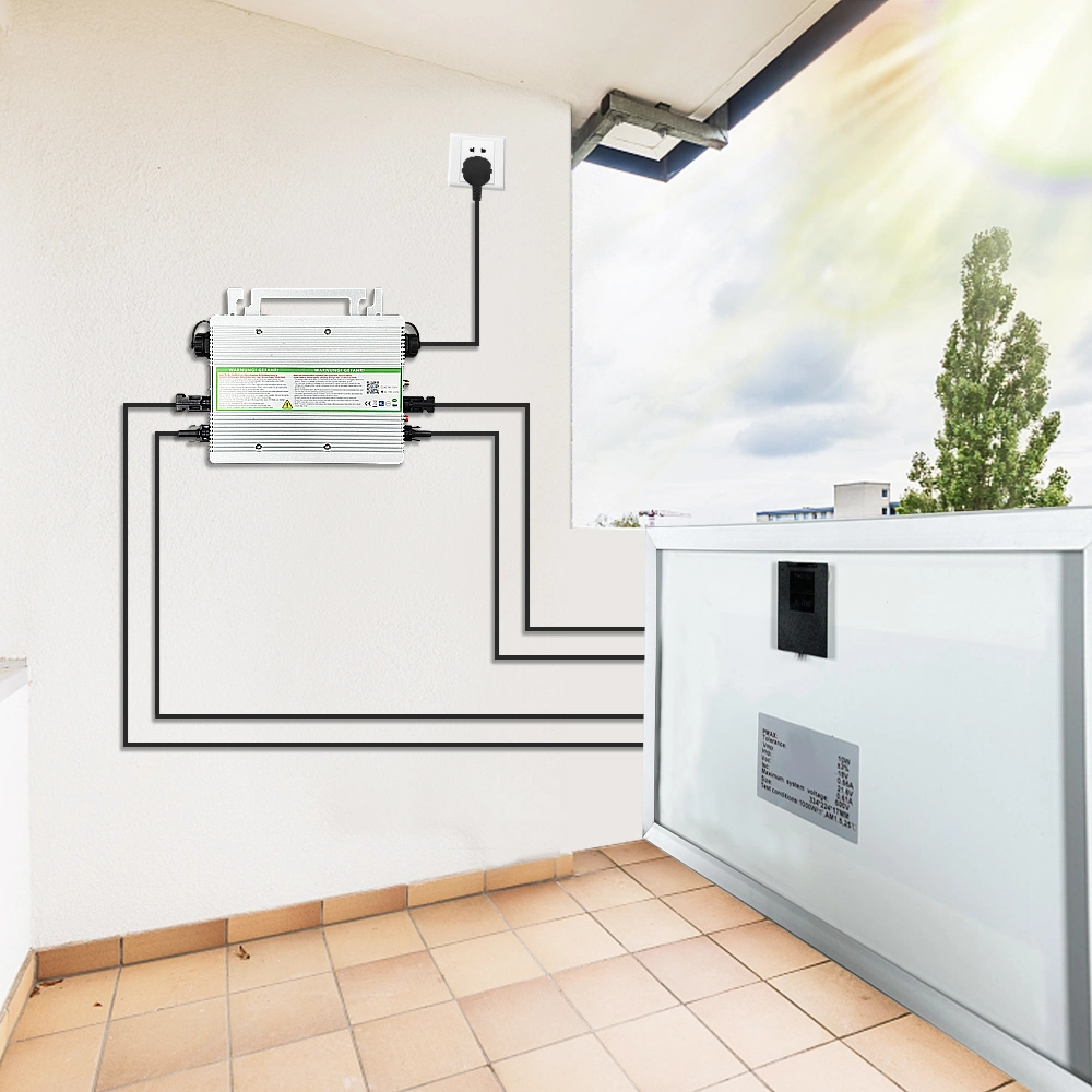 1600W Smart WiFi on Grid Tie Balcony MPPT 220V Single Phase IP66 Micro Inverter