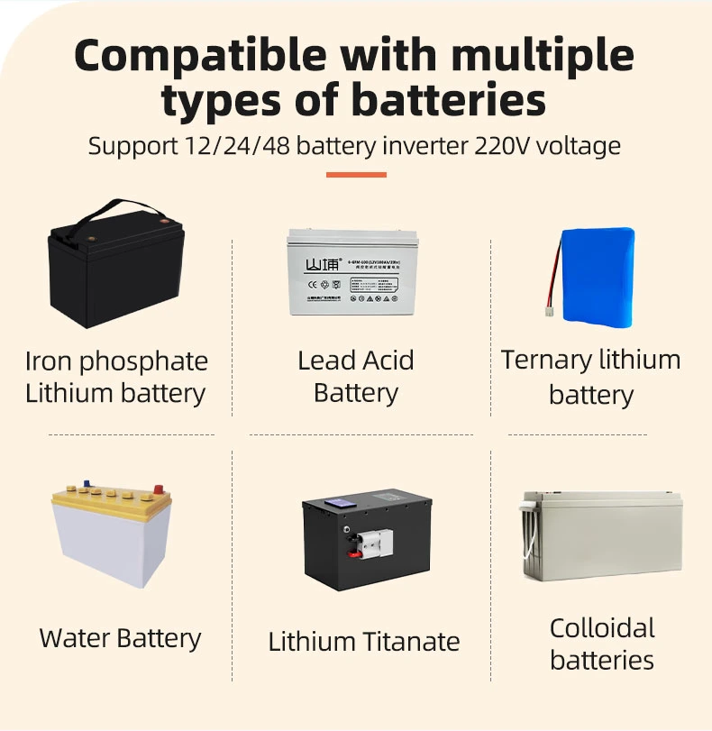 Factory Supply Easy Wall-Mounted Installation DC to AC Power Solar Inverter 6kVA