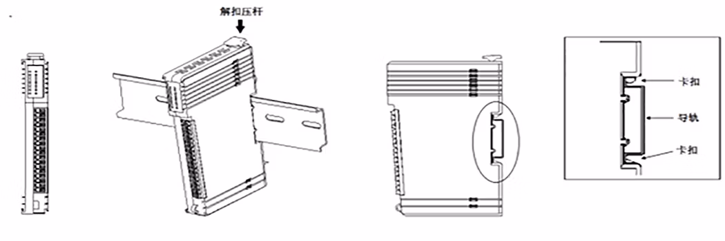 Gkone PLC Io Module 4-Channel Rtd Thermistor (PT100/PT200/PT500/PT1000) Temperature Acquisition Input Module