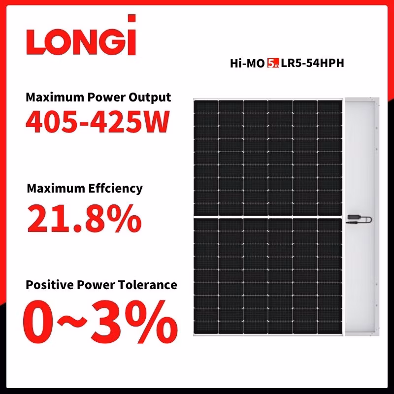 Longi Hi-Mo 6 580W PV Module, Low Temperature Coefficient for Industrial Parks