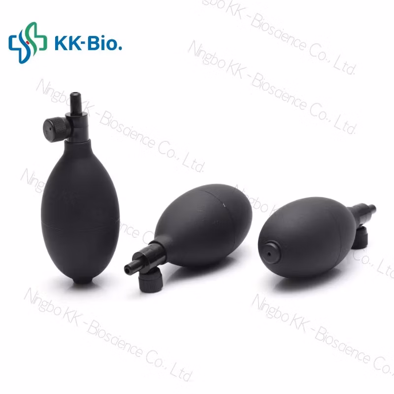 Rubber Bulb Air Blower Rubber Squeeze Bulb Standard Rubber and Air Valve for Sphygmomanometer Chinese Factory Air Suction Bulb