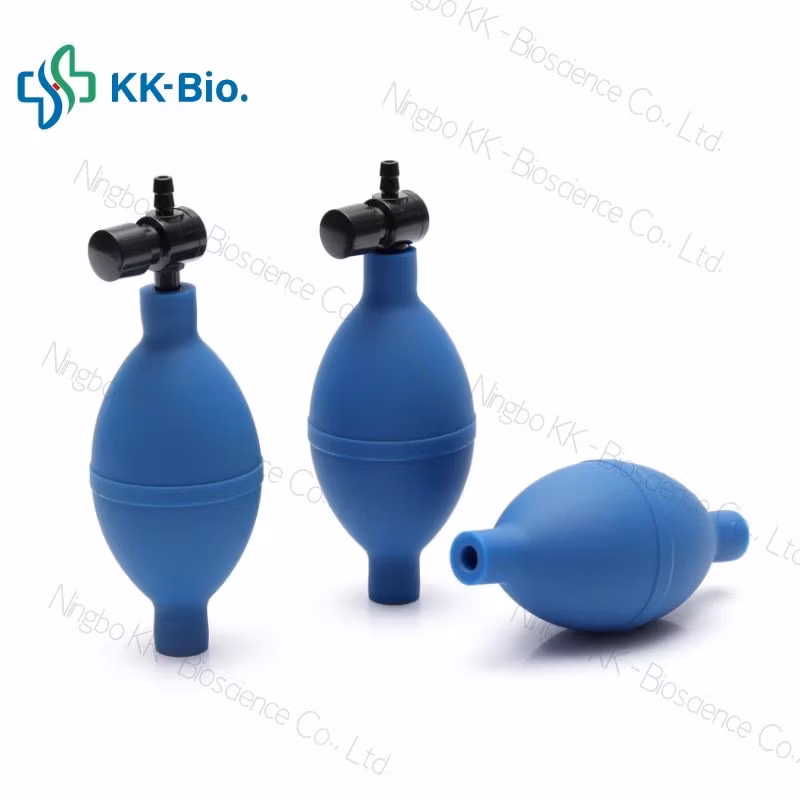 Rubber Bulb Air Blower Rubber Squeeze Bulb Standard Rubber and Air Valve for Sphygmomanometer Chinese Factory Air Suction Bulb