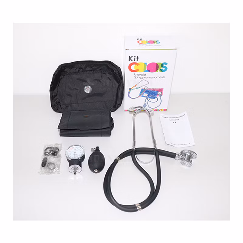 Sy-G018 Cheap Manual Sphygmomanometer Manual Aneroid Sphygmomanomete with Dual Head Stethoscope