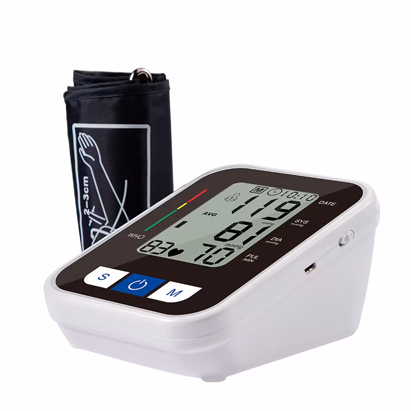 CE Medical Home Care Automatic Upper Arm Electronic Blood Pressure Sphygmomanometer with LCD Display and Voice Broadcast