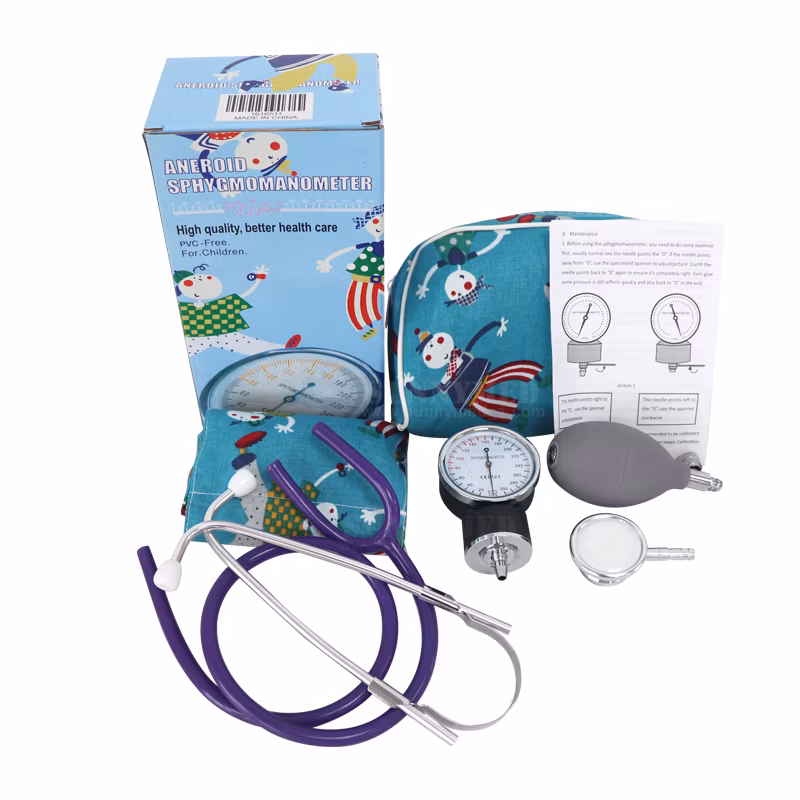 Sy-G018 Cheap Manual Sphygmomanometer Manual Aneroid Sphygmomanomete with Dual Head Stethoscope