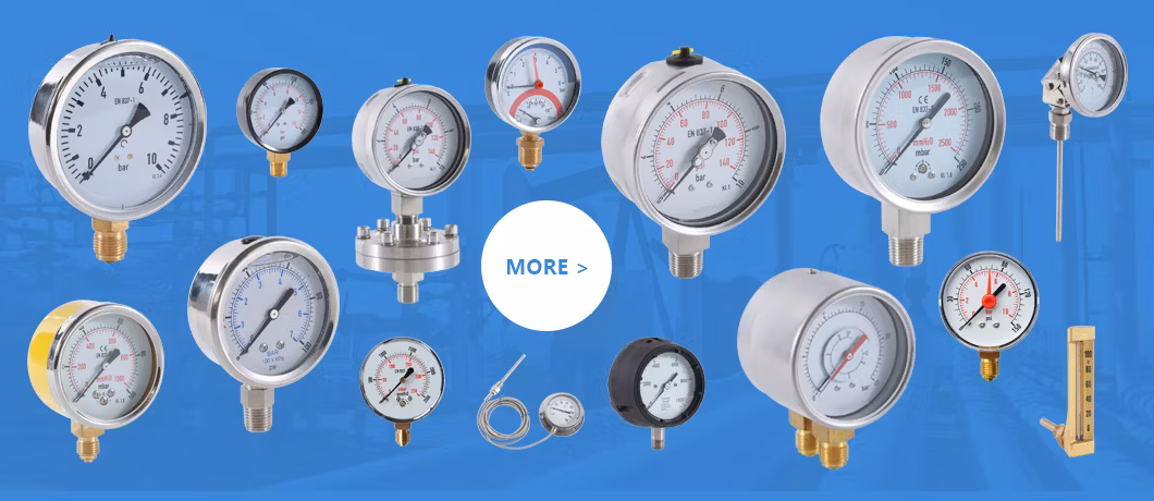 80mm Combined Temperature and Pressure Gauge Thermo-Manometer-Bourdon Tube Thermo Manometer-0-4bar 0-120c