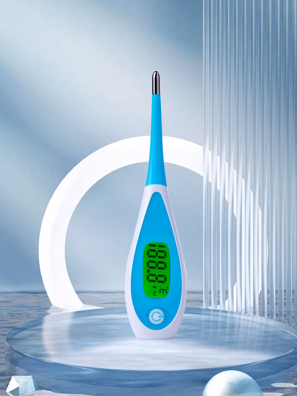 CE Approved Waterproof Medical Hard Tip Oral Digital Thermometer Baby Adults
