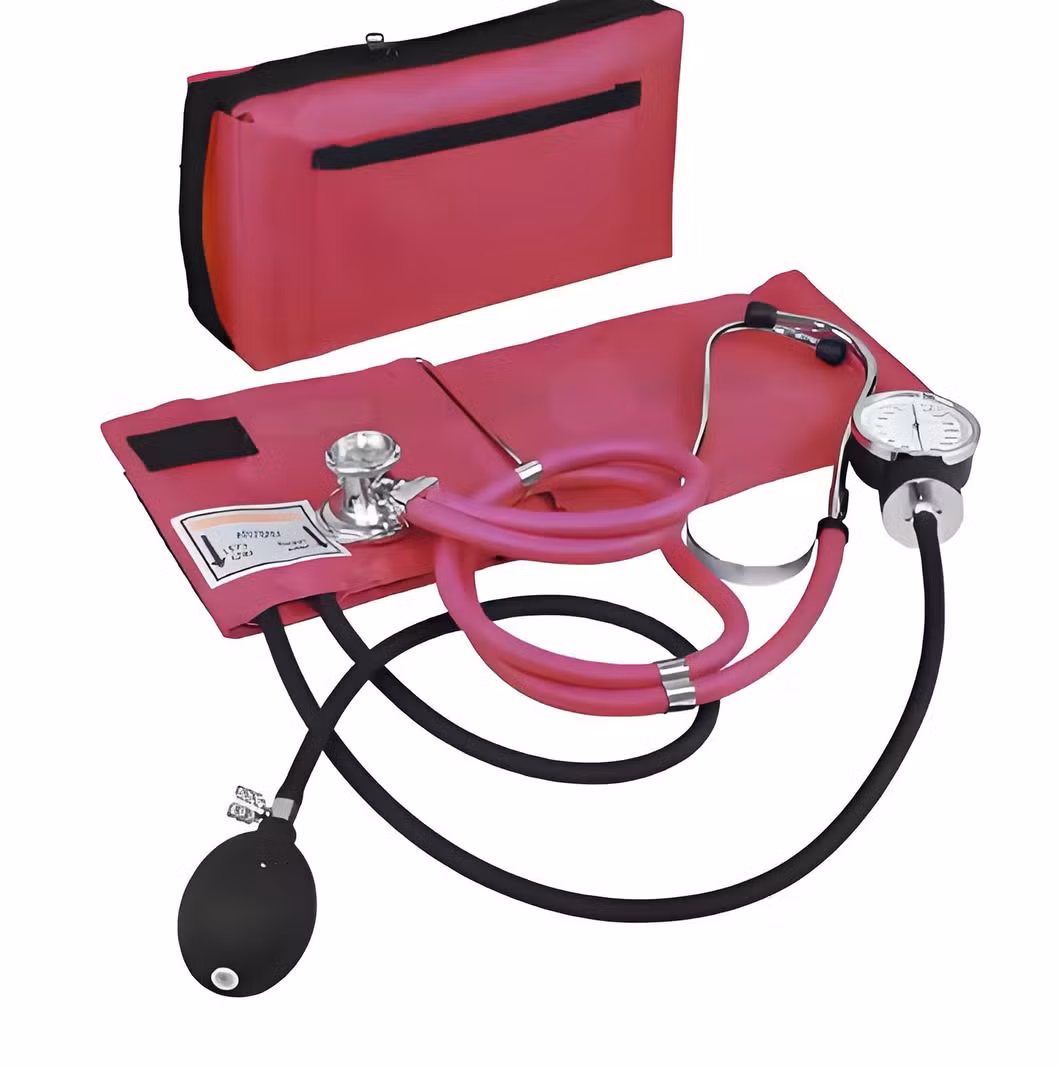 Manual Blood Pressure Diagnostic Instrument Monitor Machine Aneroid Sphygmomanometer with Separate Single Head Stethoscope