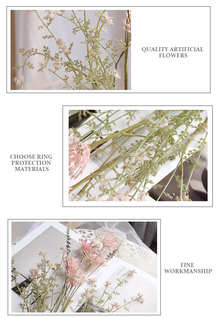 Silk Floral Spray Flower with Steam Forty-Six for Different Holiday Decor Home and Daily Decor