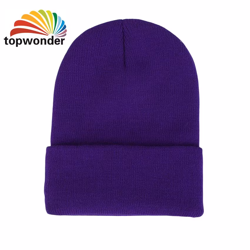 Customize and Wholesale All Sorts of Solid Color Beanie Hat Winter Hat Winter Cap Warm Cap Knitted Hat in Many Colors and Designs