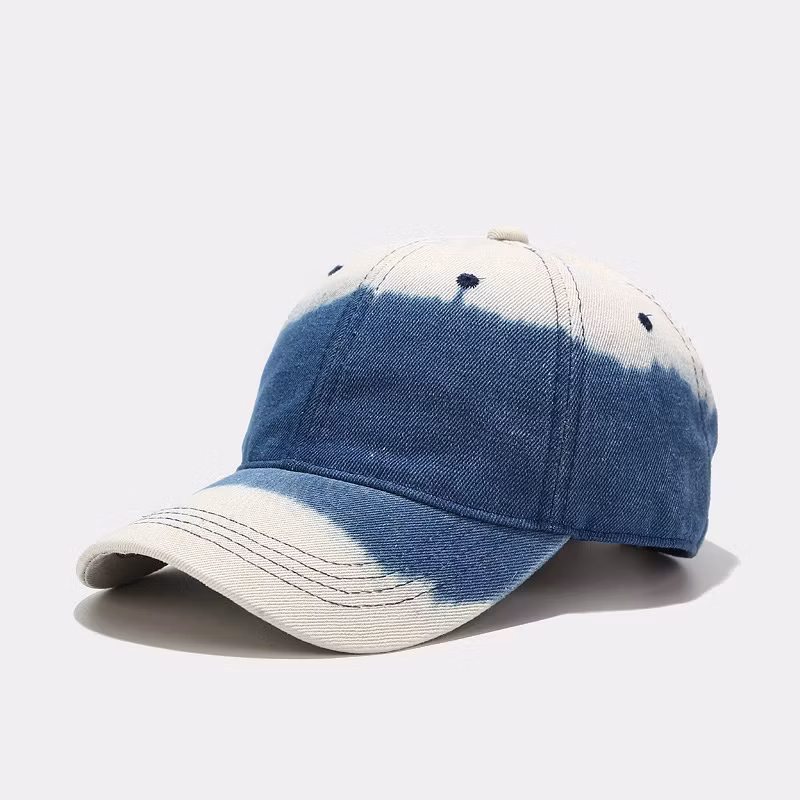 New Trend Faded High Quality Personalized 6 Panel Custom Blank Plain Vintage Acid Wash Tie Dye Dad Hat