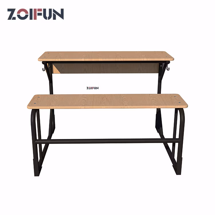 Metal Classroom Study Middle School Student Single Double Desk Chair; Student Desks and Chairs School Furniture