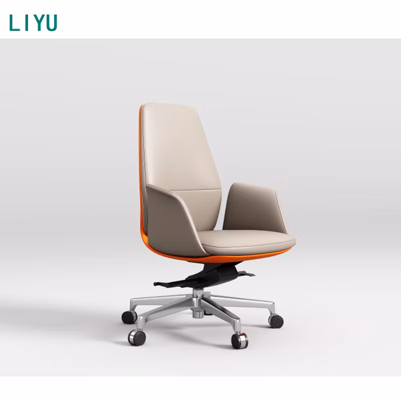 Liyu Furniture Comfortable Swivel Tilter Chair Factory Direct with Panel Wood Style for Home Office School Hotel Office Building