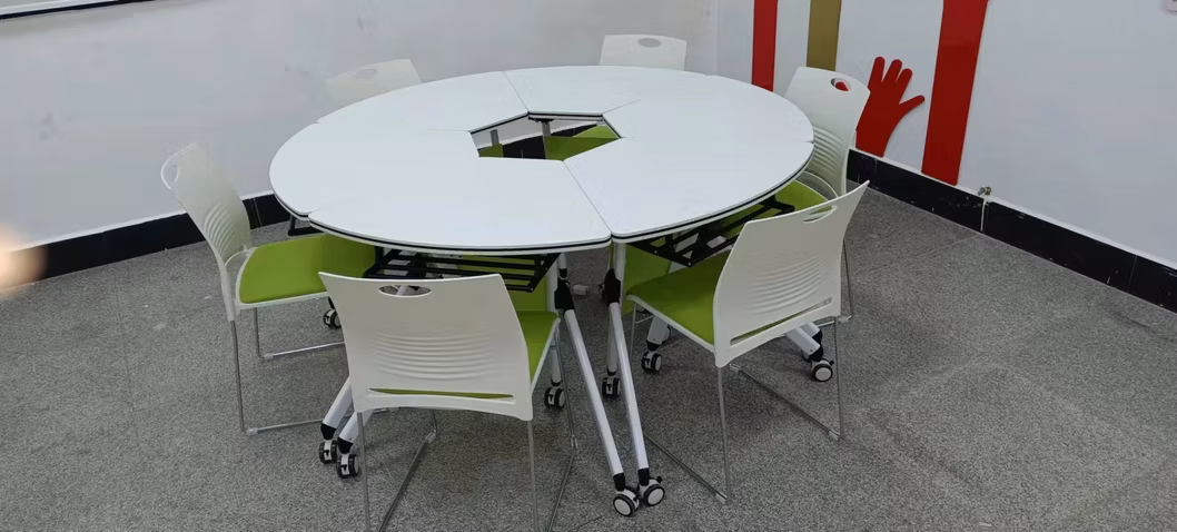 School Furniture Folding Training Table Foldable School Student Desk Mobile Classroom Table Chair for University Middle Primary School