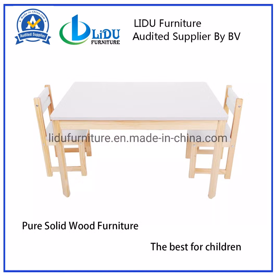 Wooden Kids Children Cartoon Study Table and Chair Set Kids Furniture Kids Wooden Preschool Table and Chairs