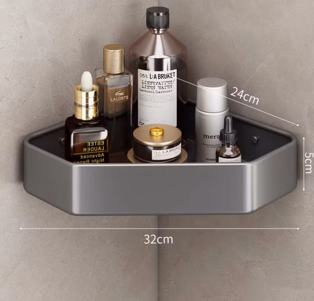 Triangle Perforation-Free Wall Mounted Bathroom Rack