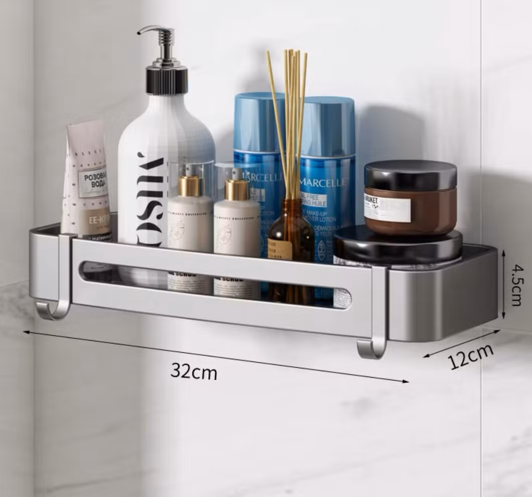 Triangle Perforation-Free Wall Mounted Bathroom Rack